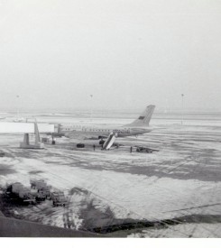 TU-104 CCCP42461 at EHAM in the 70's